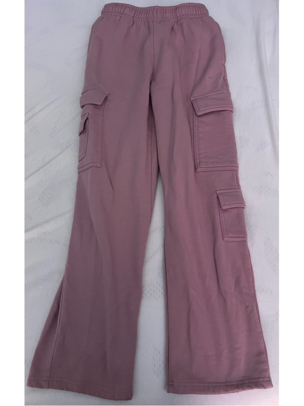 Garage Pink Drawstring Cargo Sweatpants